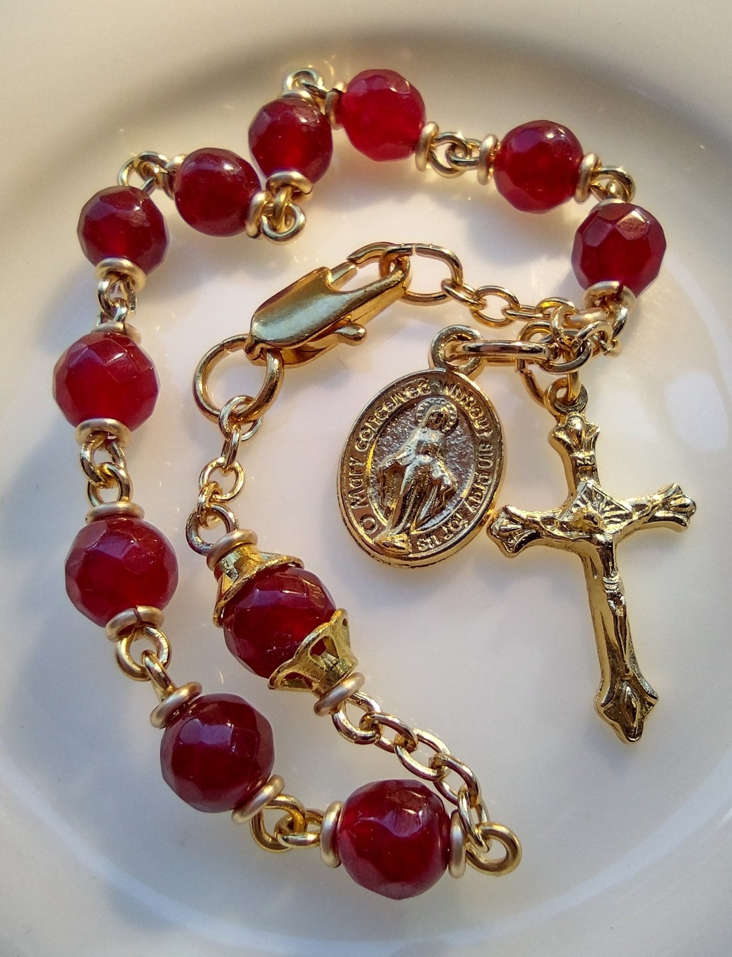 Item #1033, 6mm Rosary Bracelet