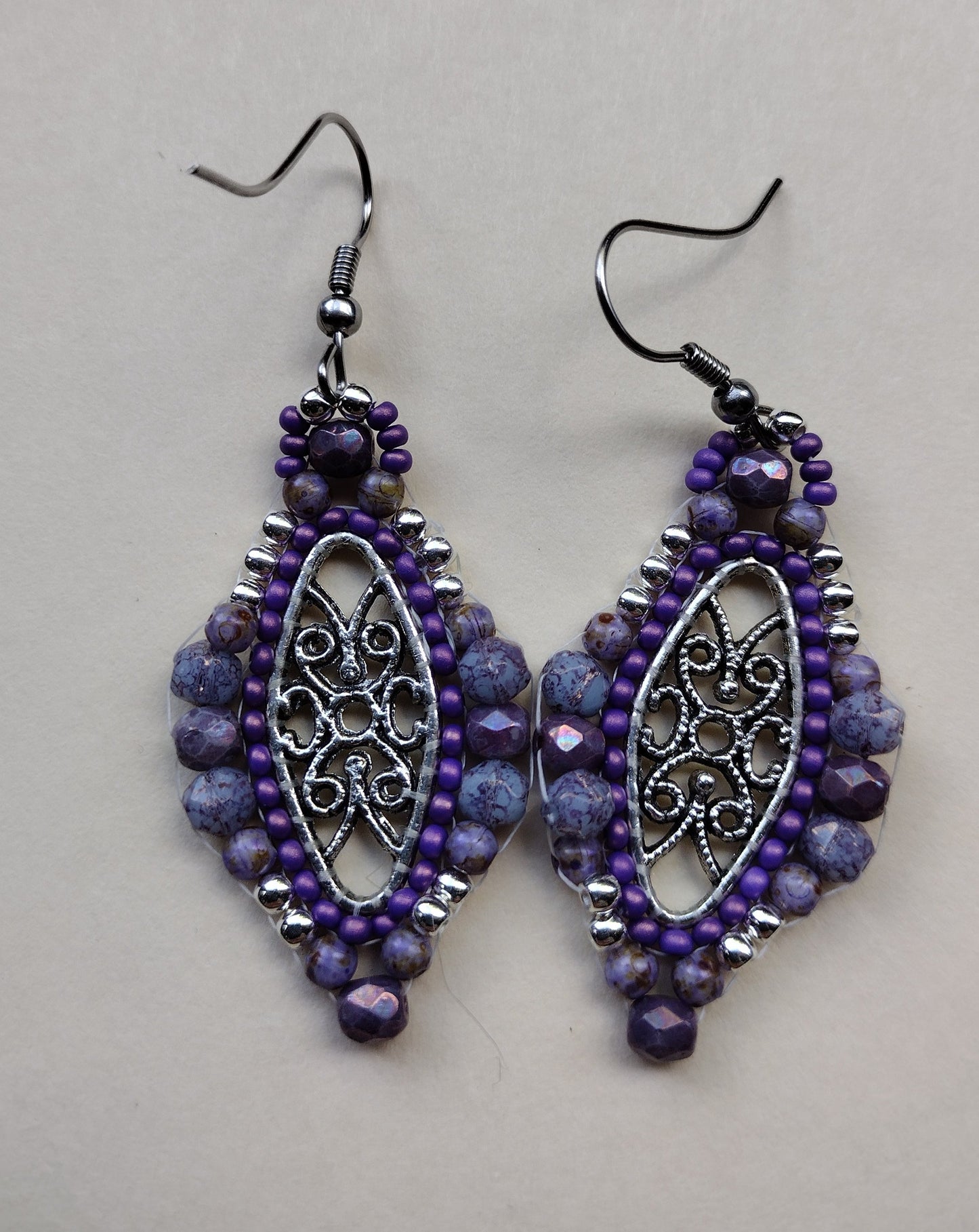 Purple Diamond Filigree