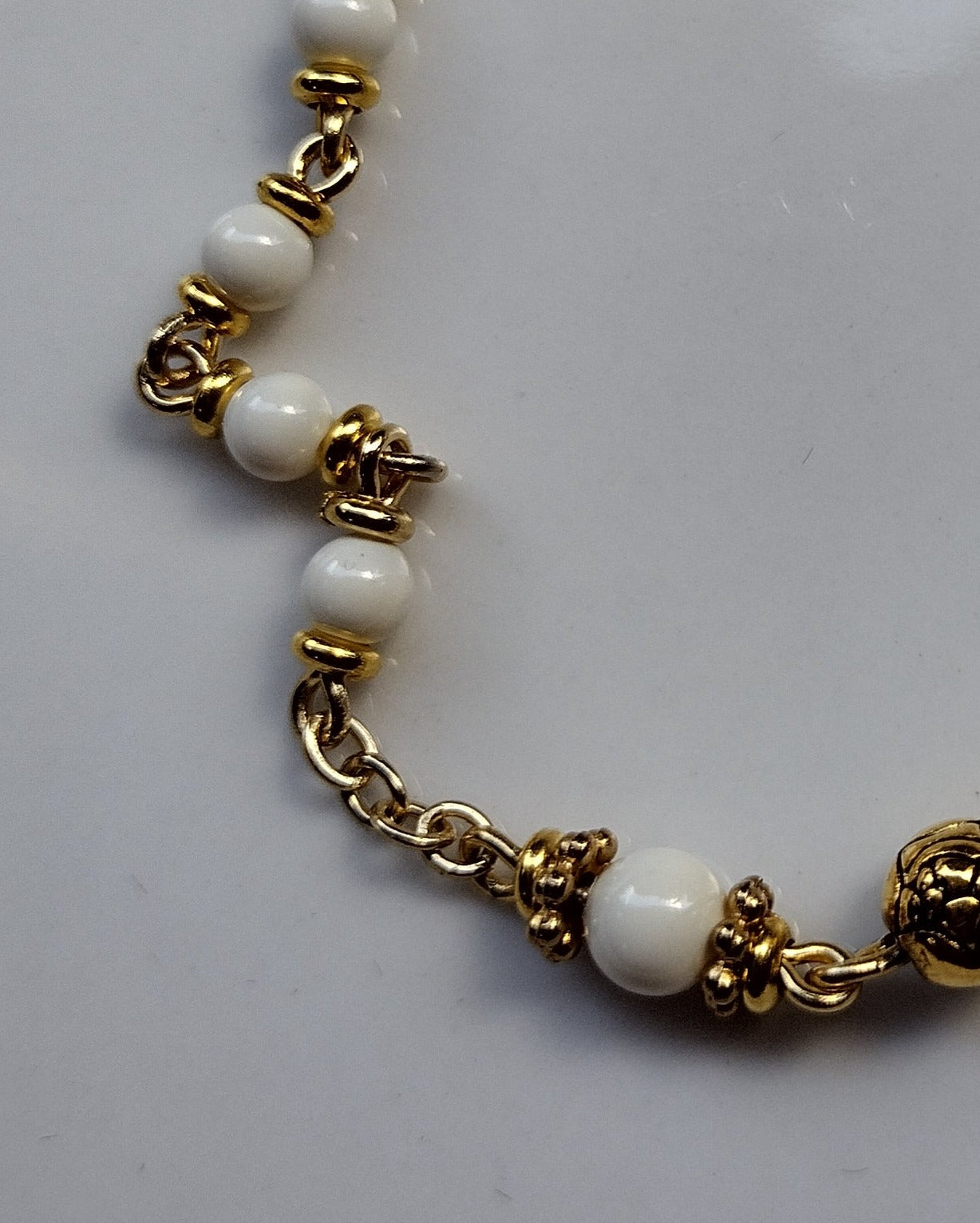 Item #1029, 4mm Rosary Bracelet, Swarovski Pearls